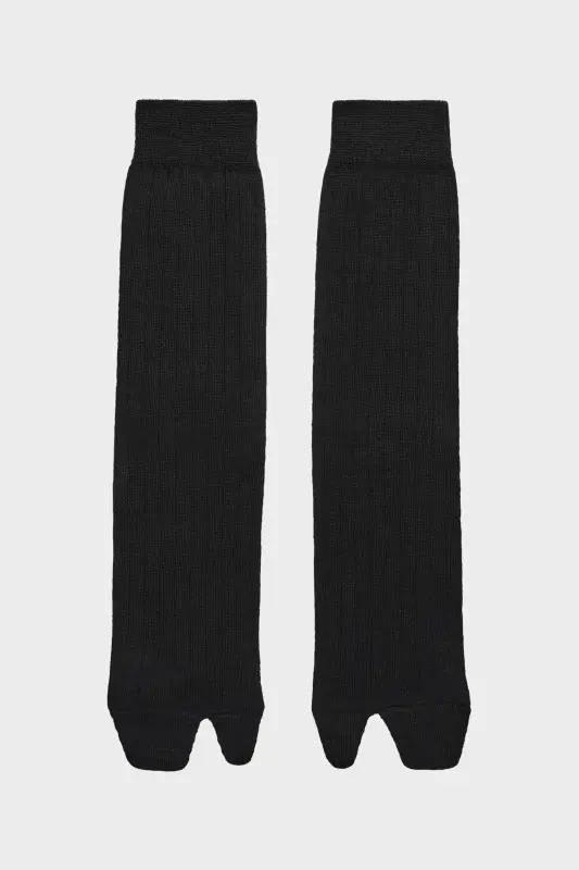 Maison Margiela Black Wool Tabi Socks Black online