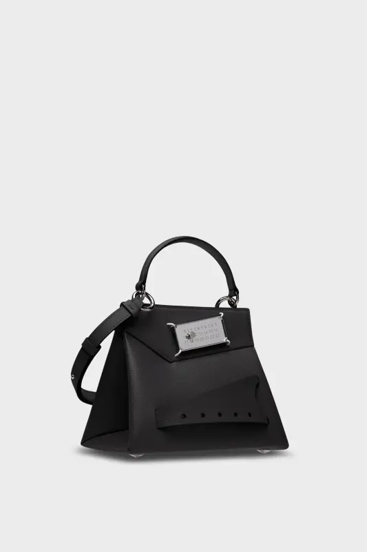 Maison Margiela Black Leather Snatched Handbag Small Black online