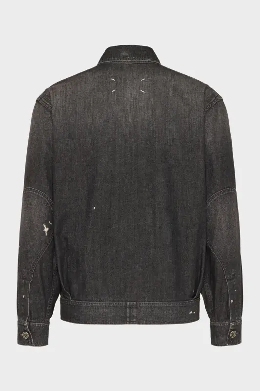 Maison Margiela Distressed denim jacket Black online